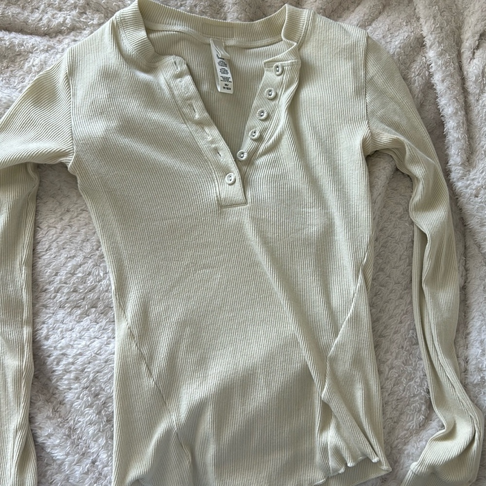 skims henley long sleeve